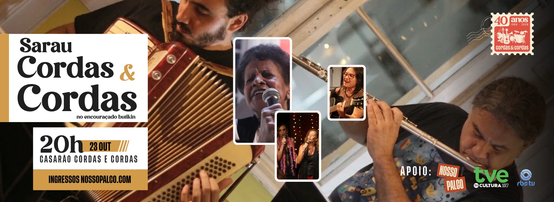 Sarau Acústico de Musica Brasileira e Poesia