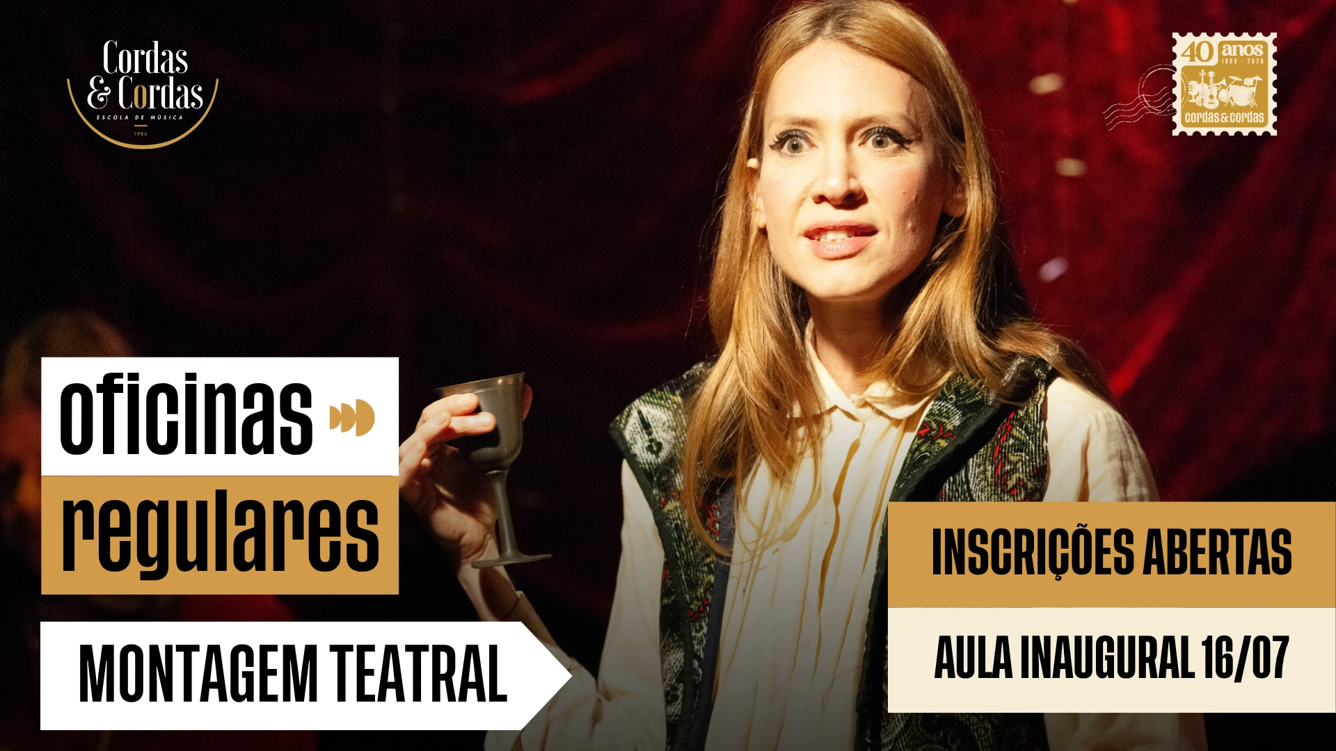 Aula Inaugural GRATUITA - Oficina de Montagem Teatral